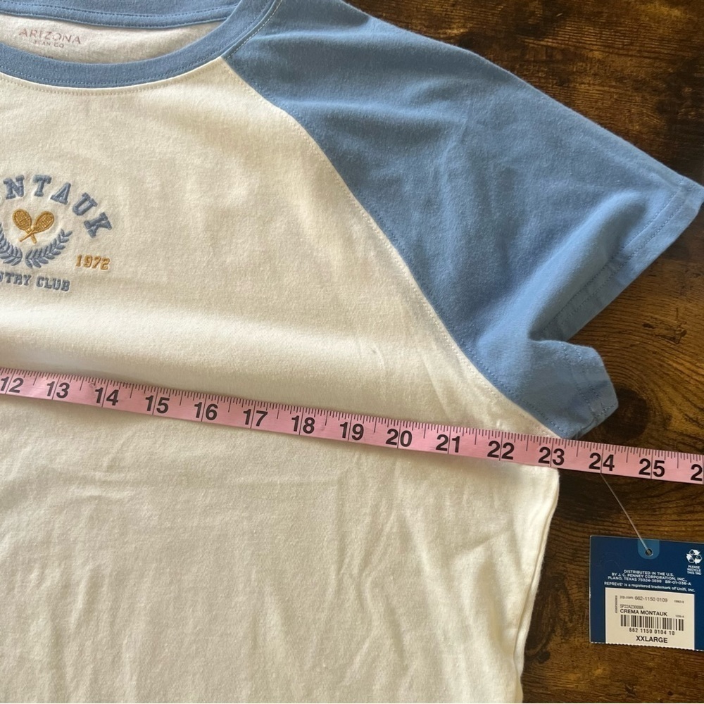 Arizona Women Round Neck Short Sleeve Crop
Top Juniors Size XxL - Picture 8 of 9